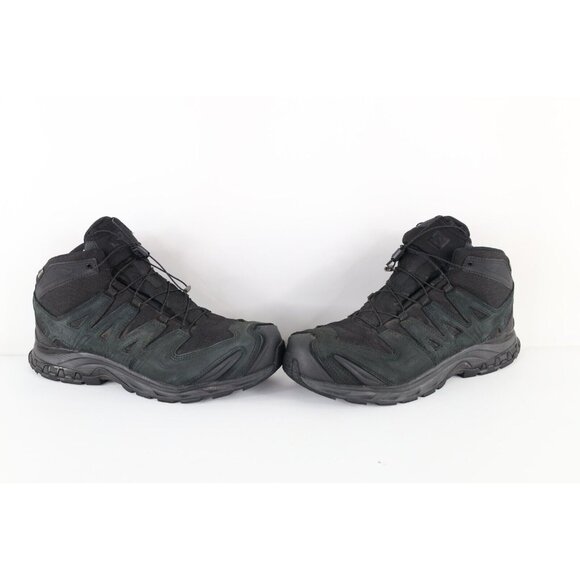Salomon Mens 10.5 Waterproof Goretex XA Forces Mid Hiking Boots Shoes Black